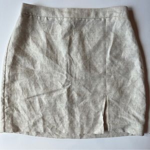 Wilfred Aritzia Linen Patio Miniskirt Size 4